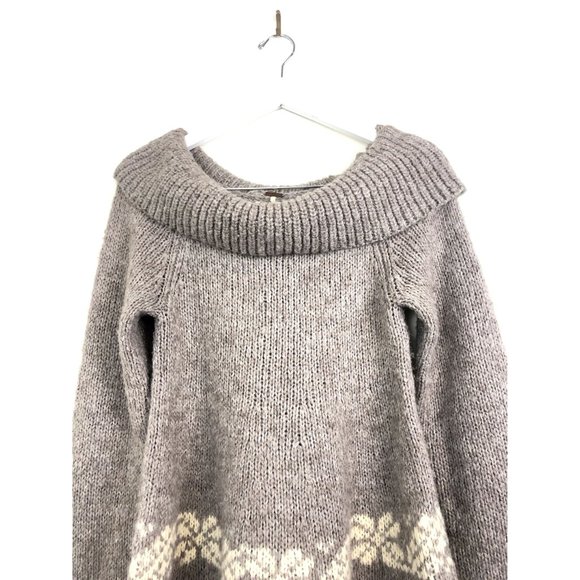 Free People Wool Blend Fringe Tunic Sweater - Picture 4 of 6